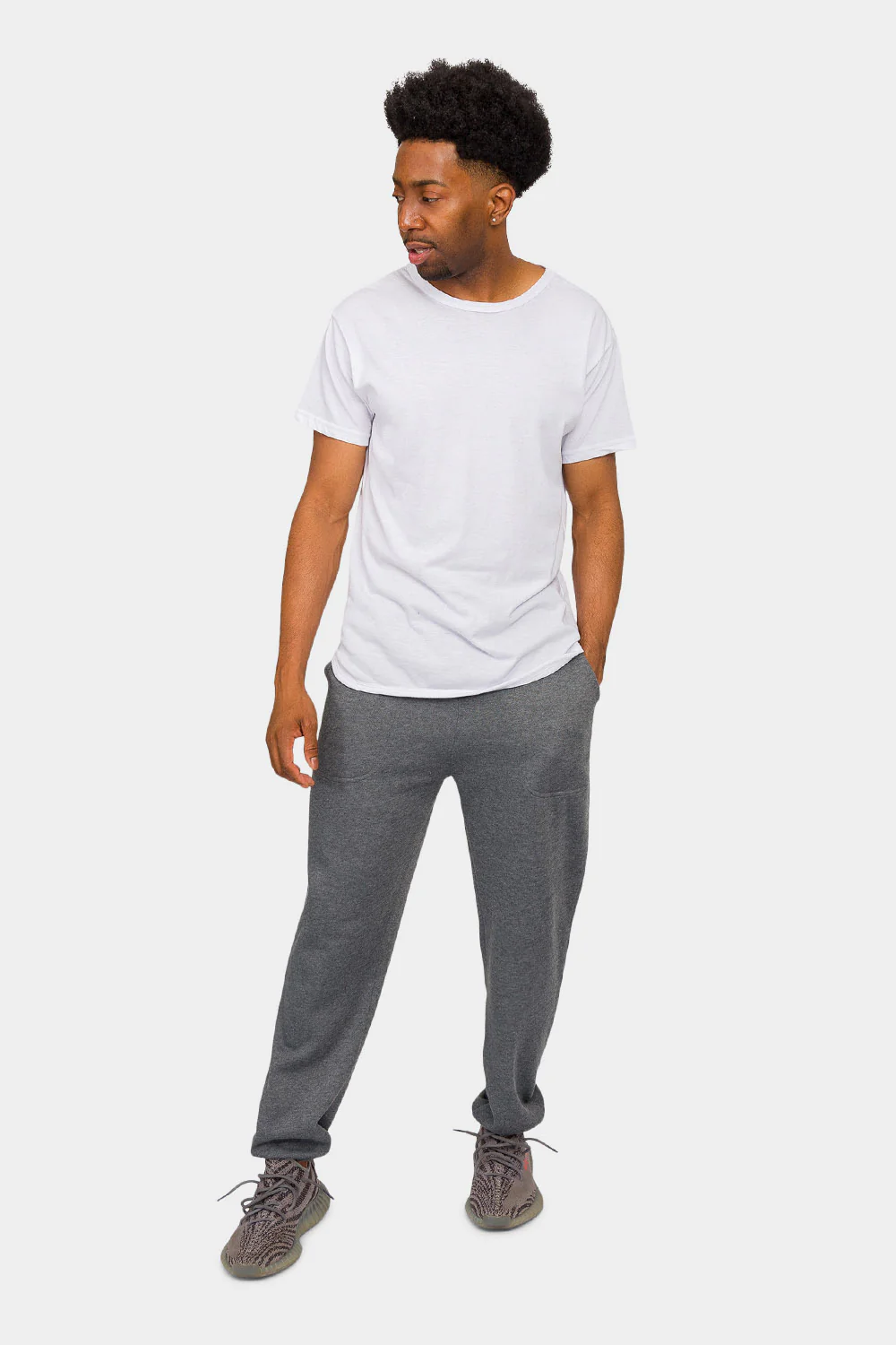 Essential Solid Lightweight Fleece Sweatpants - Image 25