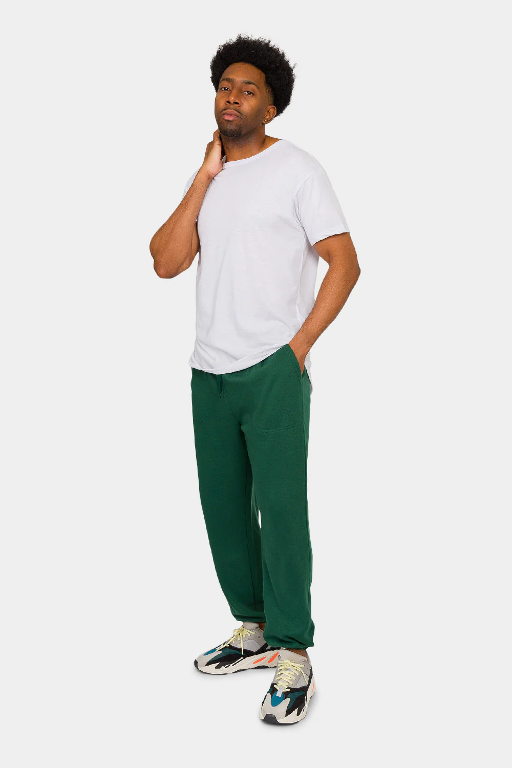 Essential Solid Lightweight Fleece Sweatpants - Image 30