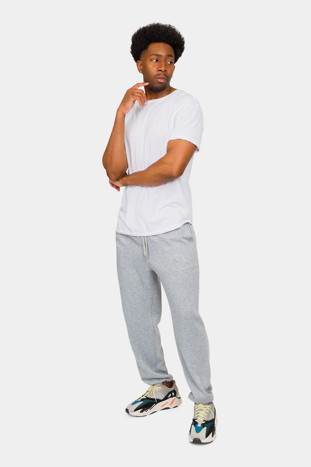 Essential Solid Lightweight Fleece Sweatpants - Image 35