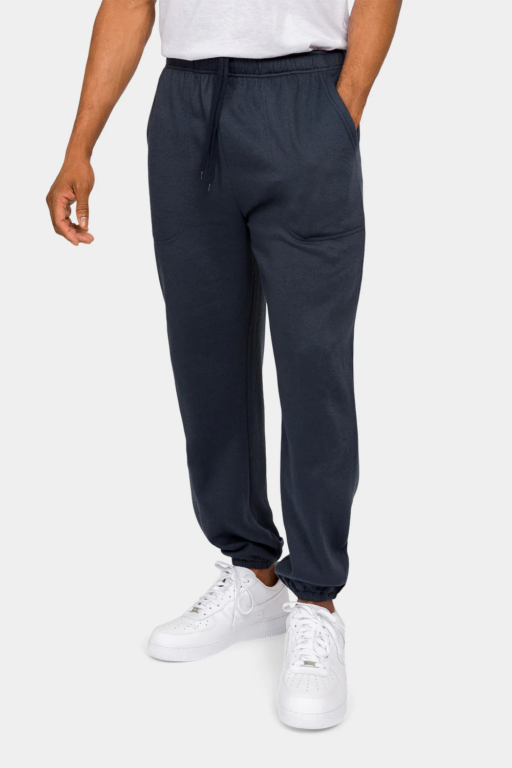 Essential Solid Lightweight Fleece Sweatpants - Image 36