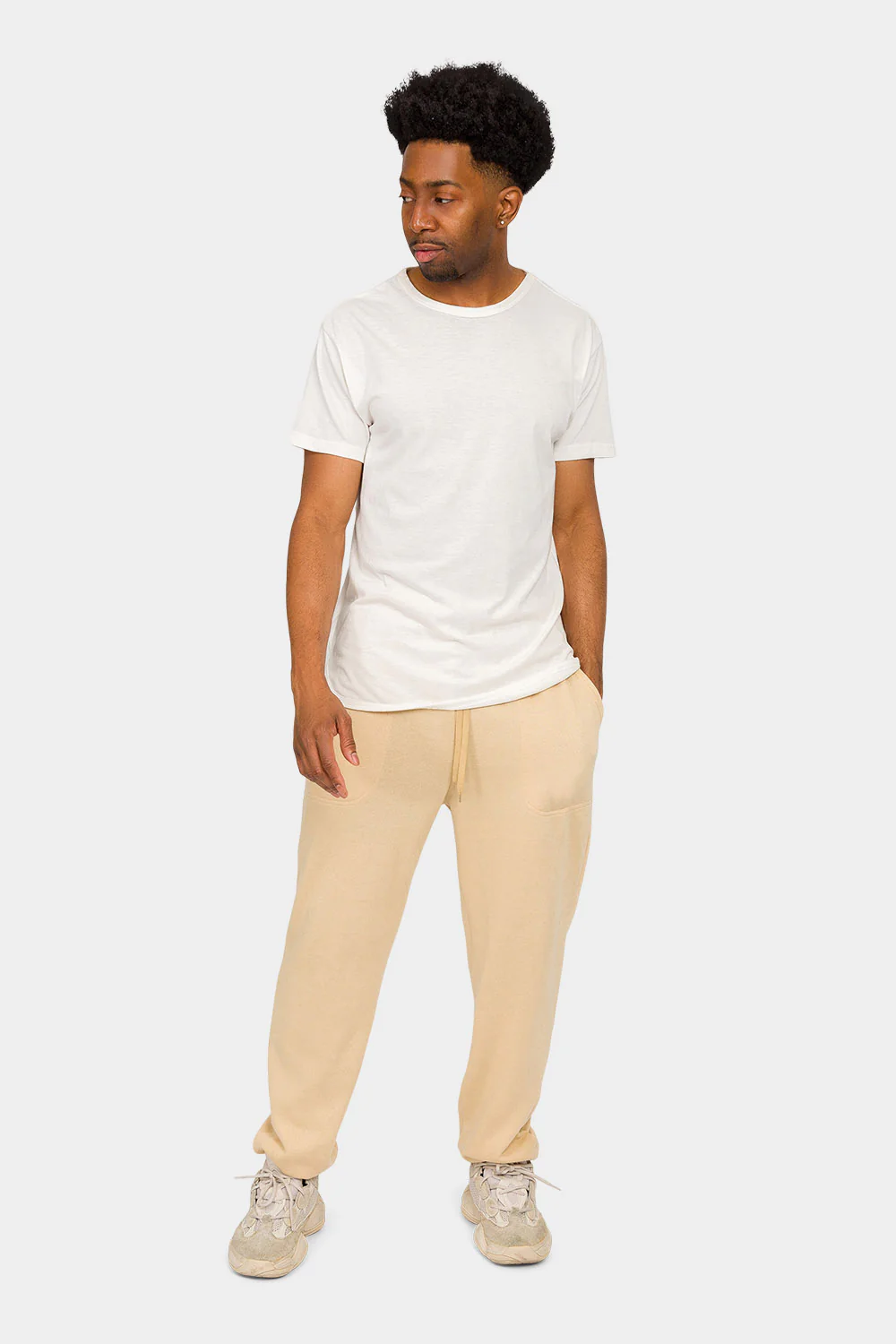 Essential Solid Lightweight Fleece Sweatpants - Image 5