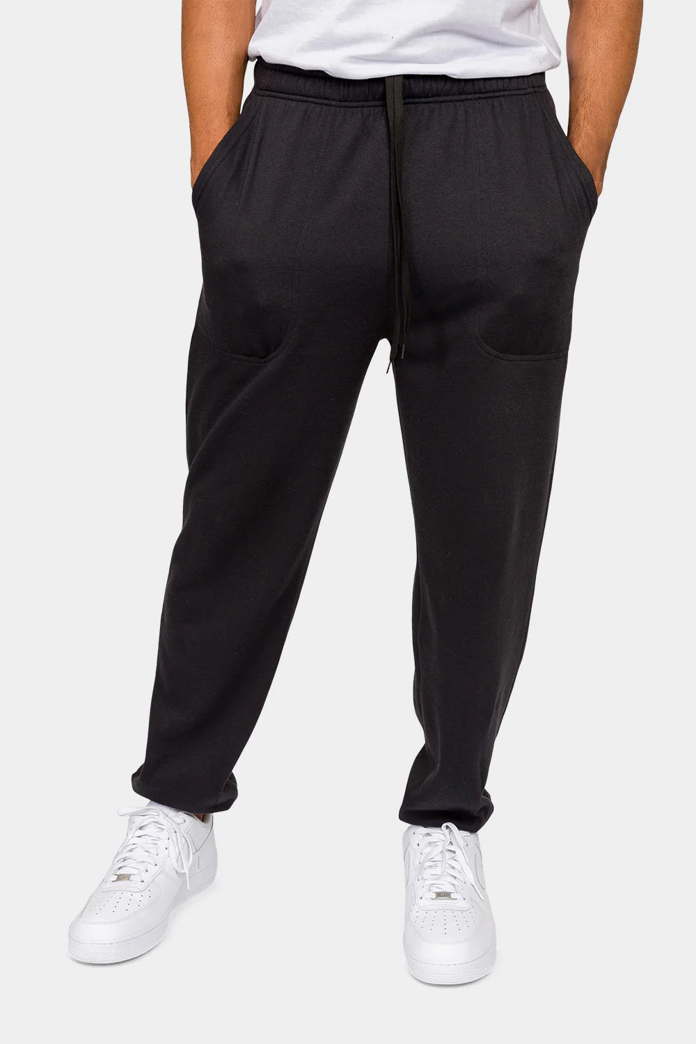 Essential Solid Lightweight Fleece Sweatpants - Image 6