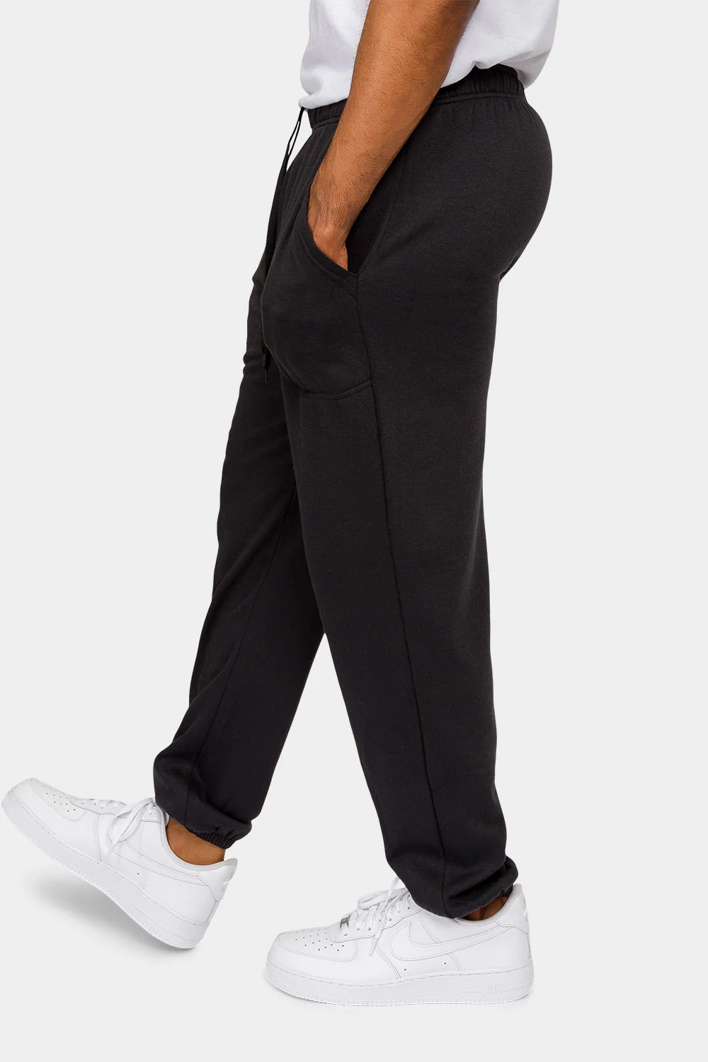 Essential Solid Lightweight Fleece Sweatpants - Image 7