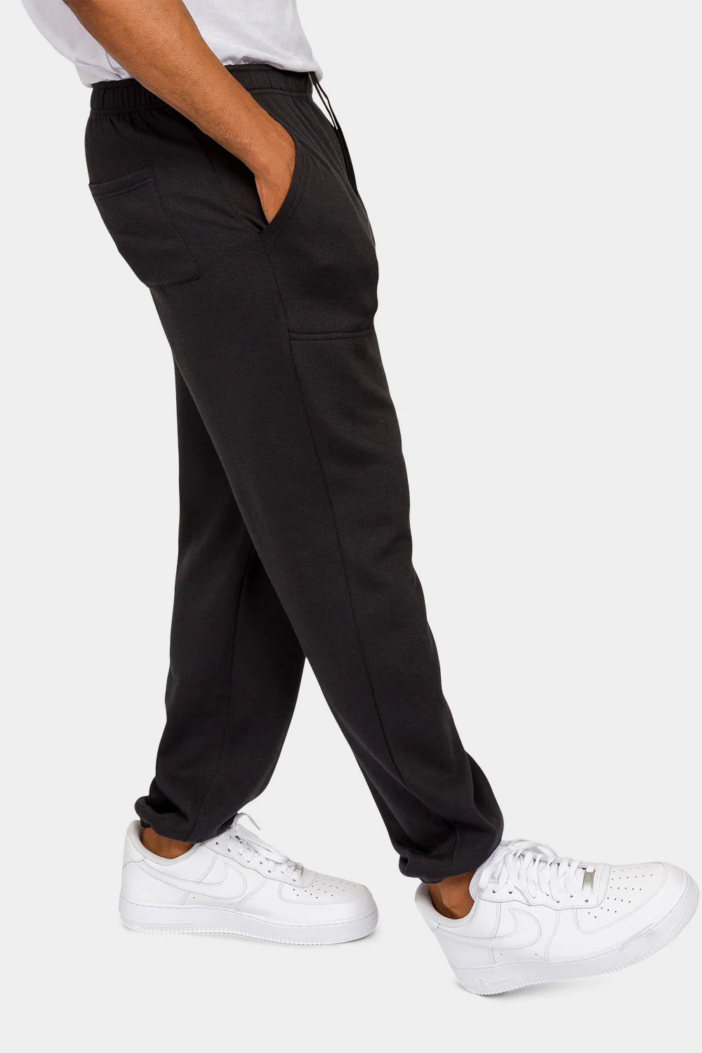 Essential Solid Lightweight Fleece Sweatpants - Image 9