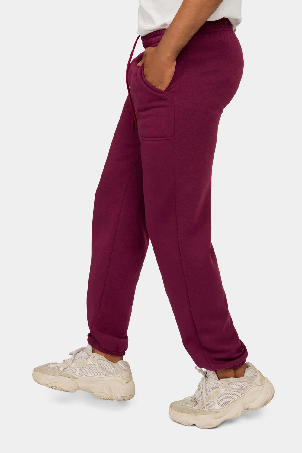 Essential Solid Medium Weight Fleece Sweatpants - Image 33