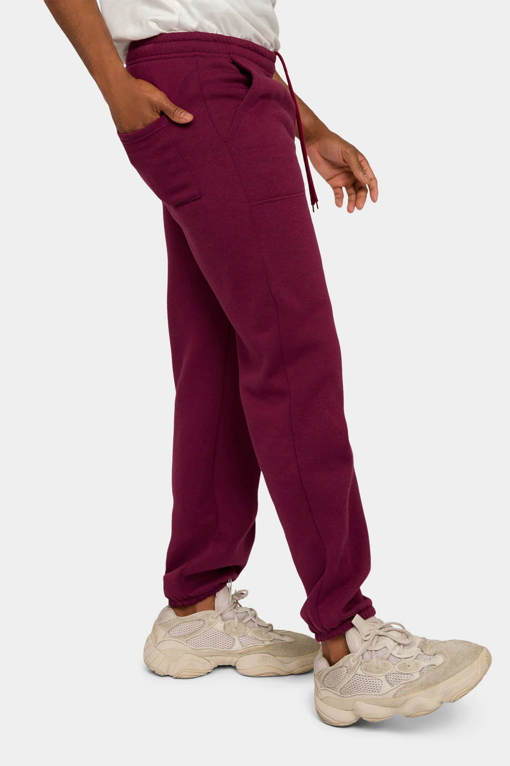 Essential Solid Medium Weight Fleece Sweatpants - Image 35