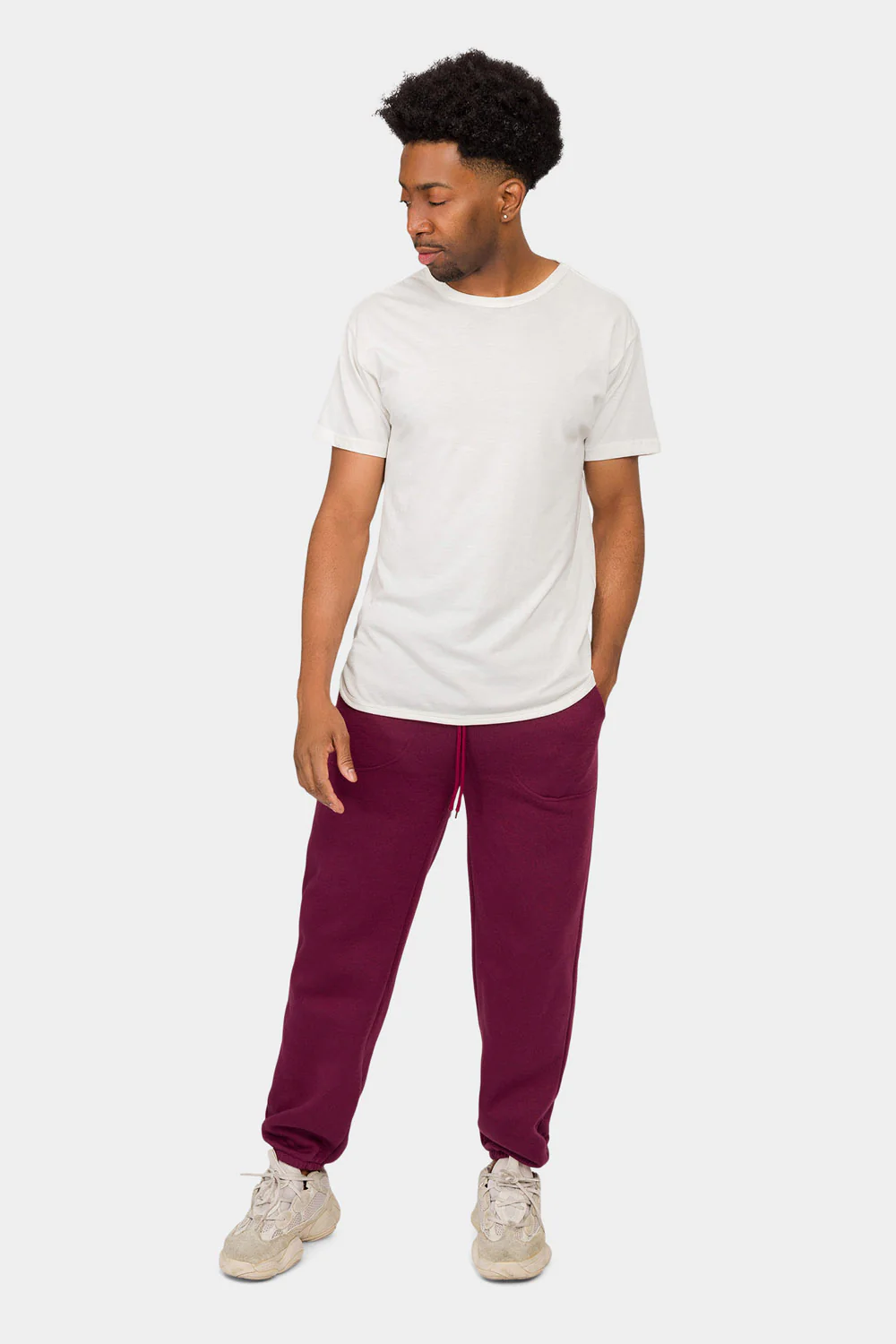 Essential Solid Medium Weight Fleece Sweatpants - Image 36