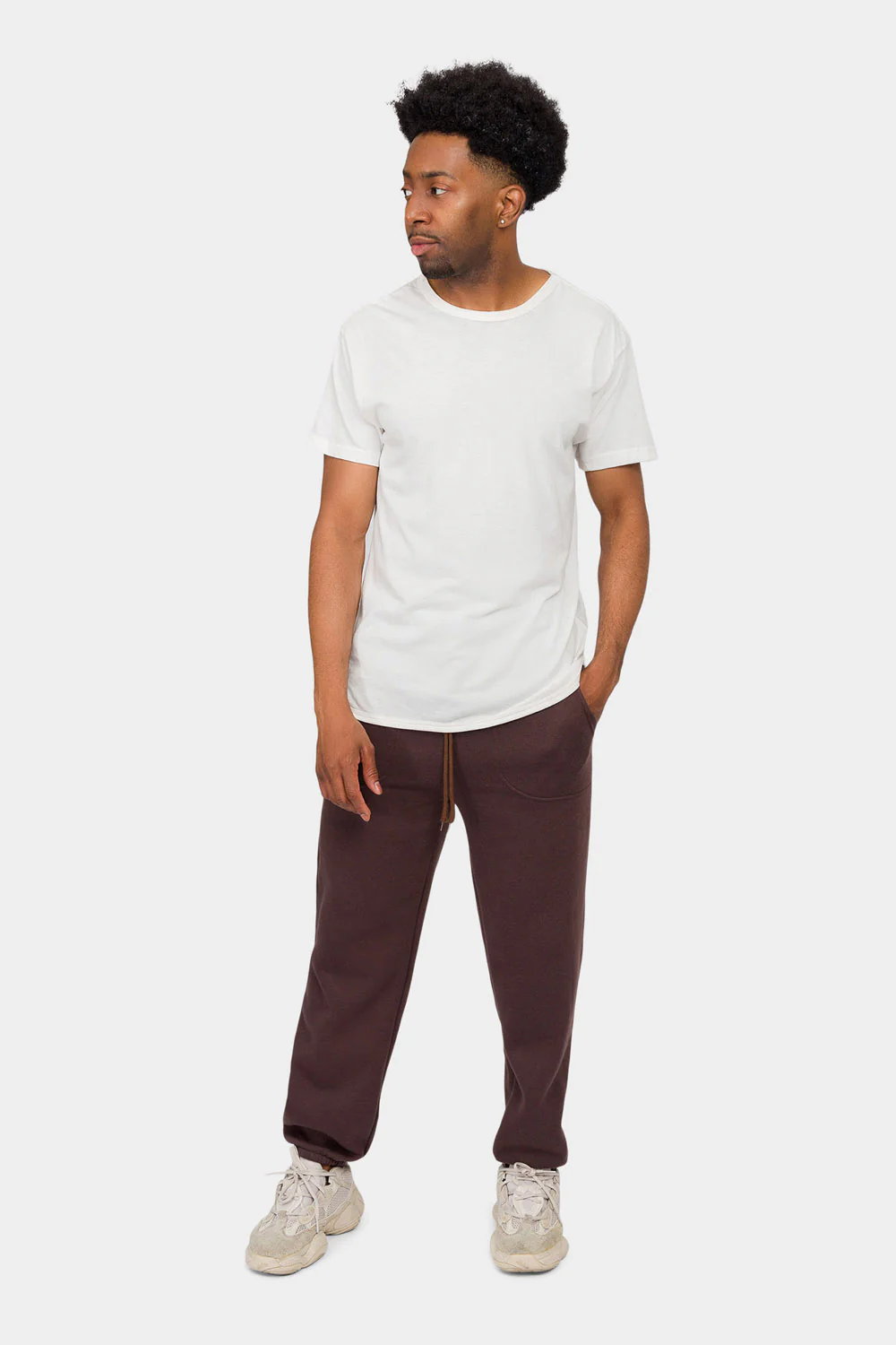 Essential Solid Medium Weight Fleece Sweatpants - Image 41