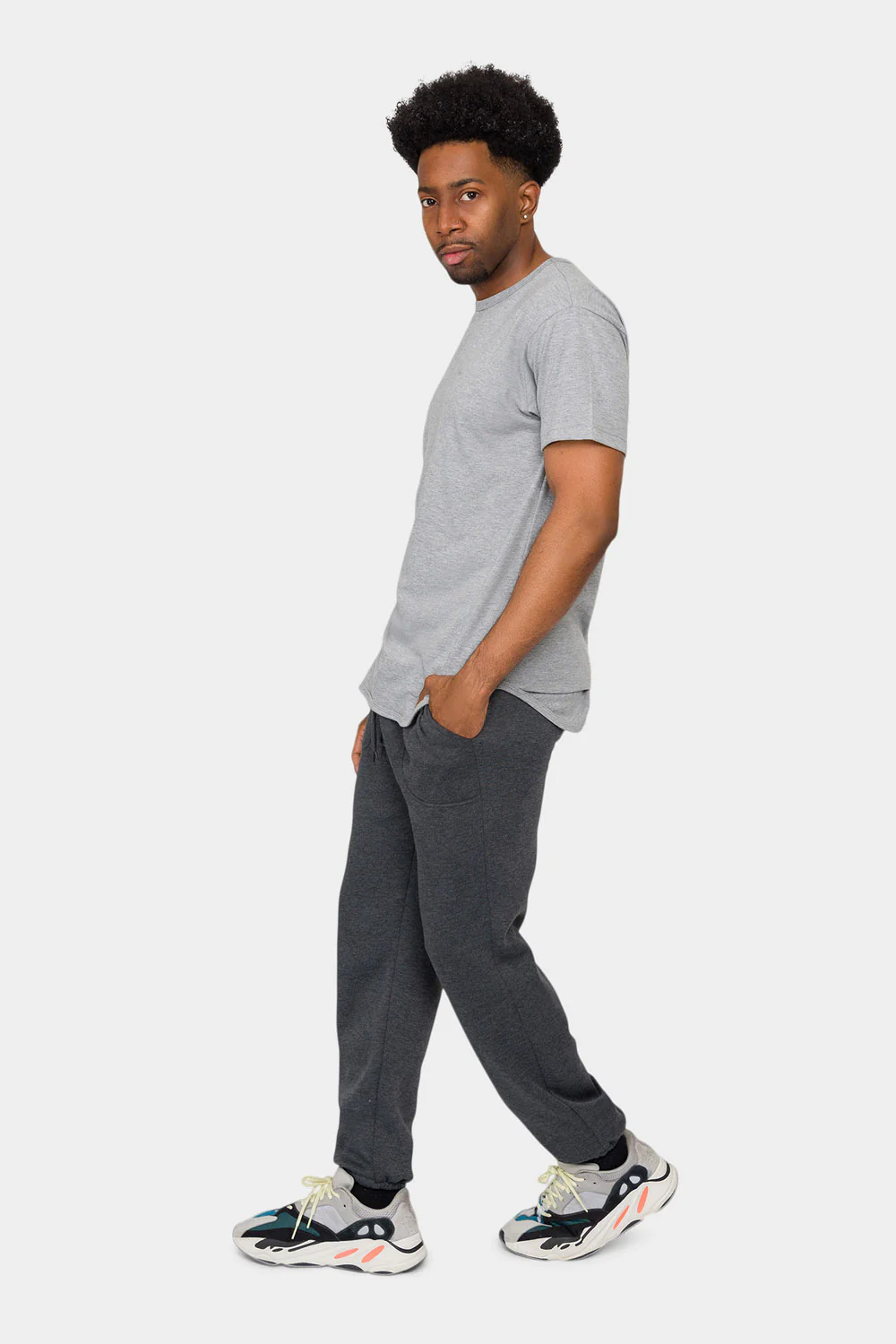 Essential Solid Medium Weight Fleece Sweatpants - Image 46