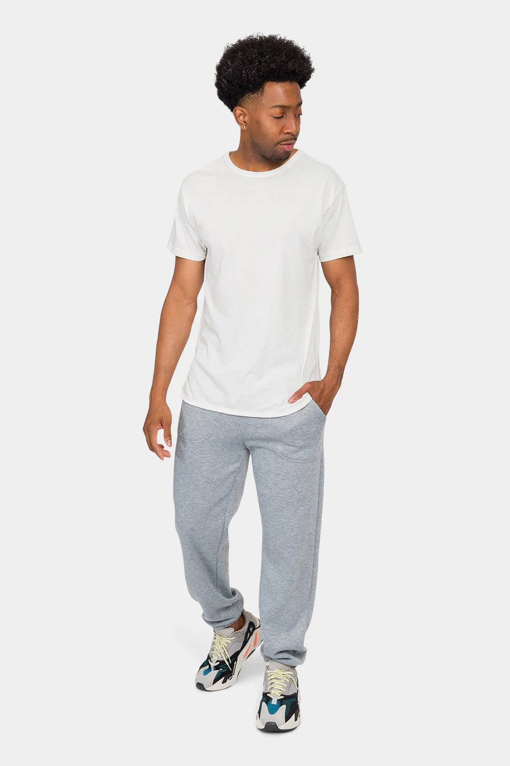 Essential Solid Medium Weight Fleece Sweatpants - Image 55
