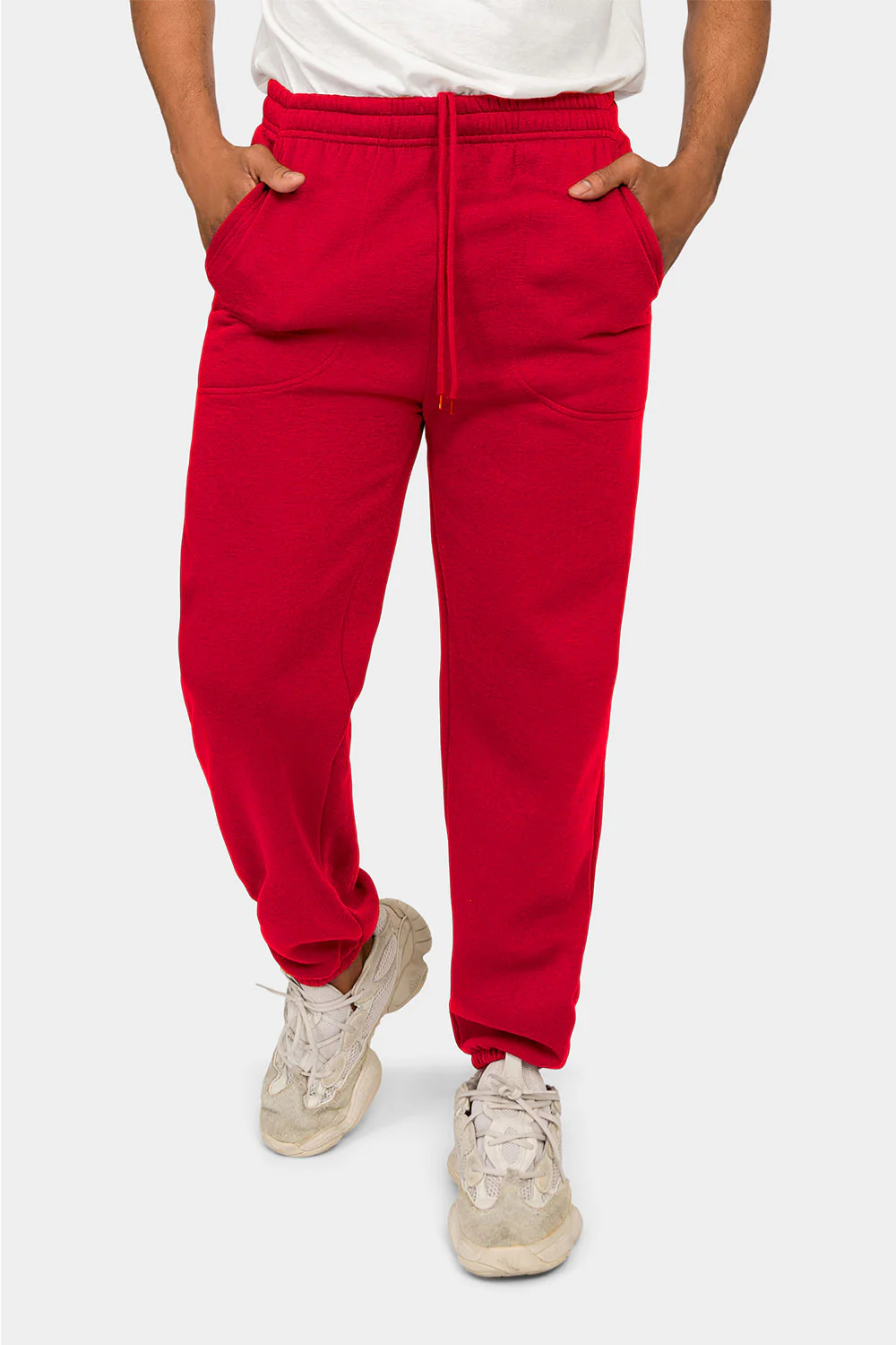 Essential Solid Medium Weight Fleece Sweatpants - Image 56