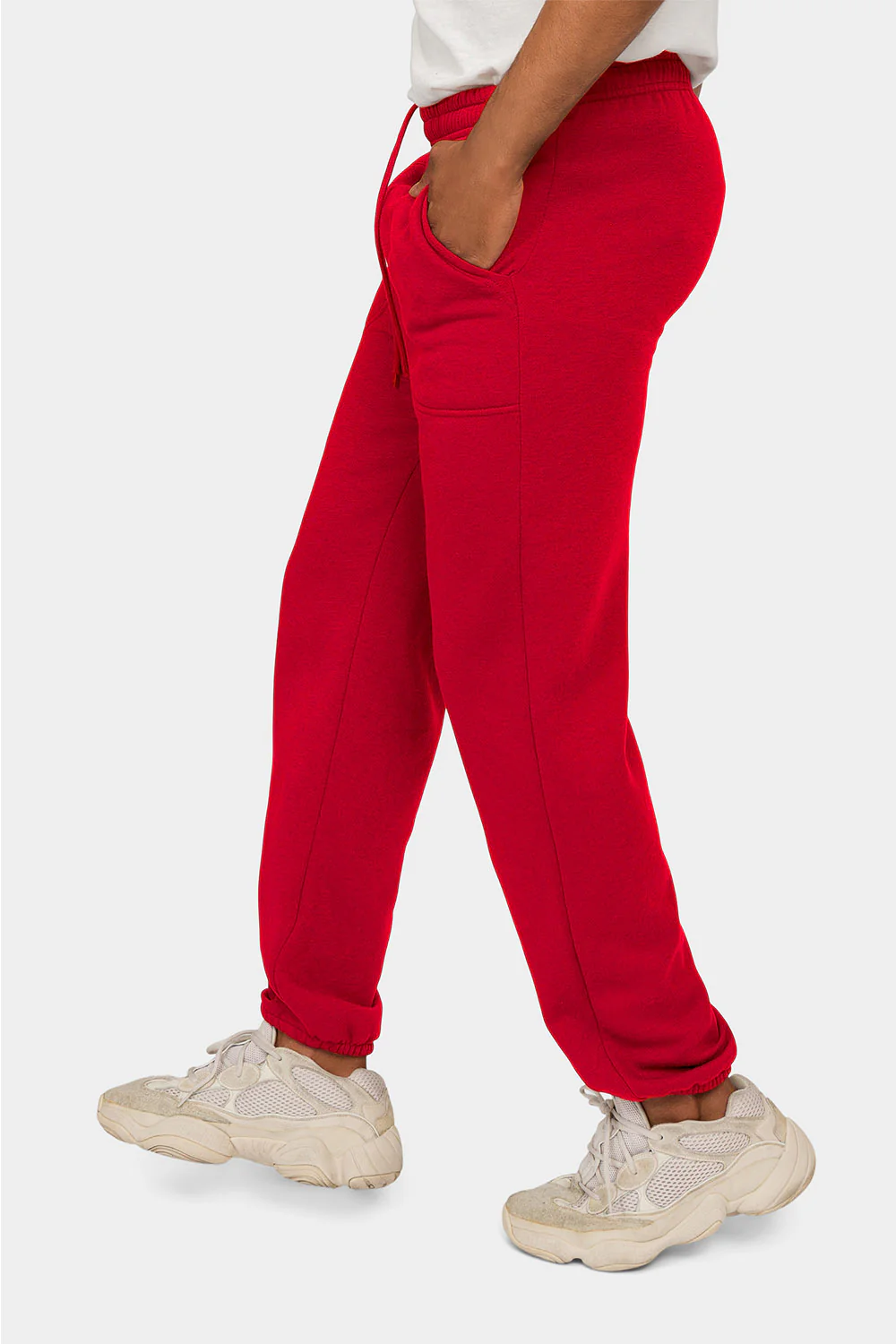 Essential Solid Medium Weight Fleece Sweatpants - Image 57