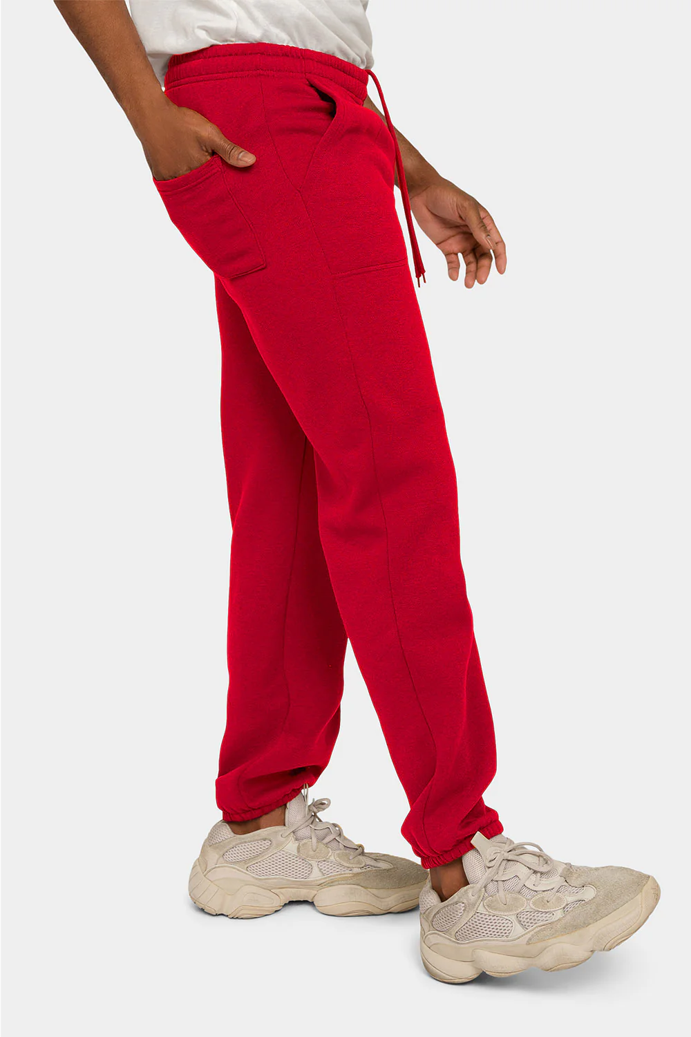 Essential Solid Medium Weight Fleece Sweatpants - Image 59