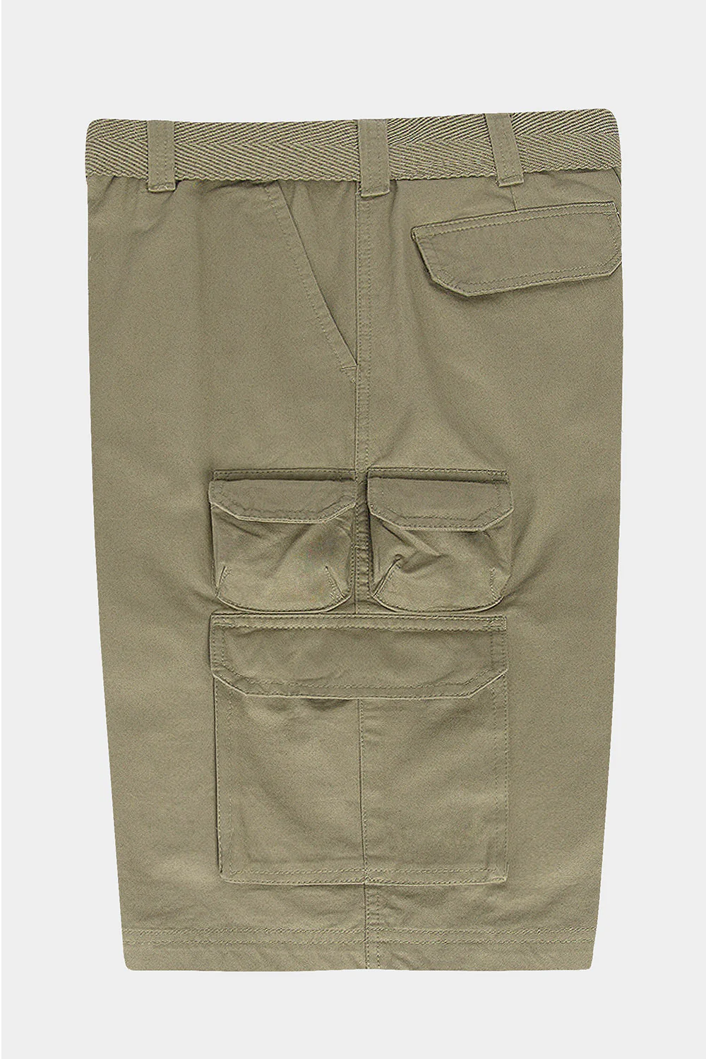 Essential Solid Relaxed Fit Chino Cargo Shorts - Image 13