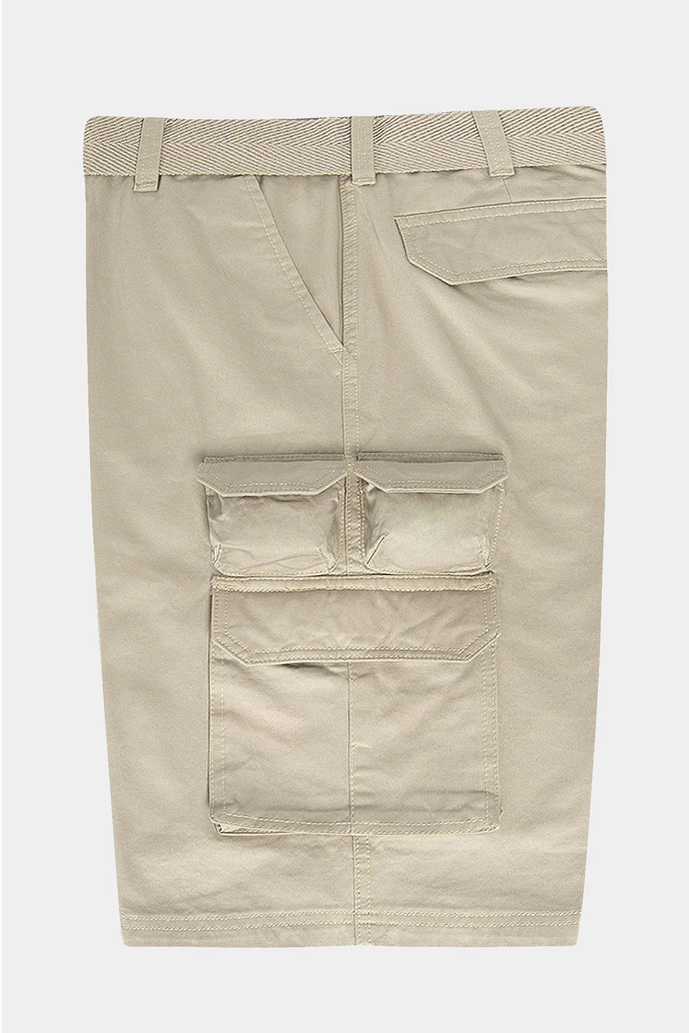 Essential Solid Relaxed Fit Chino Cargo Shorts - Image 16