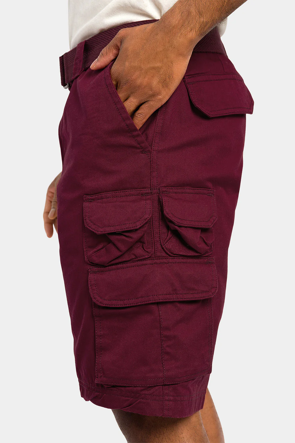 Essential Solid Relaxed Fit Chino Cargo Shorts - Image 29