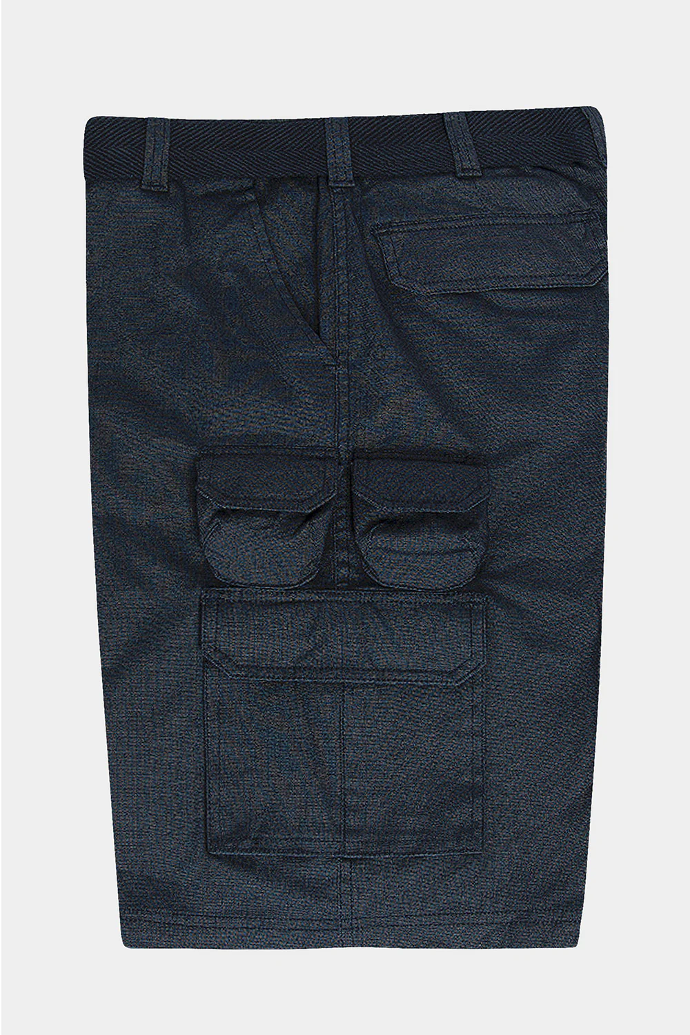 Essential Solid Relaxed Fit Woven Cargo Shorts - Image 4