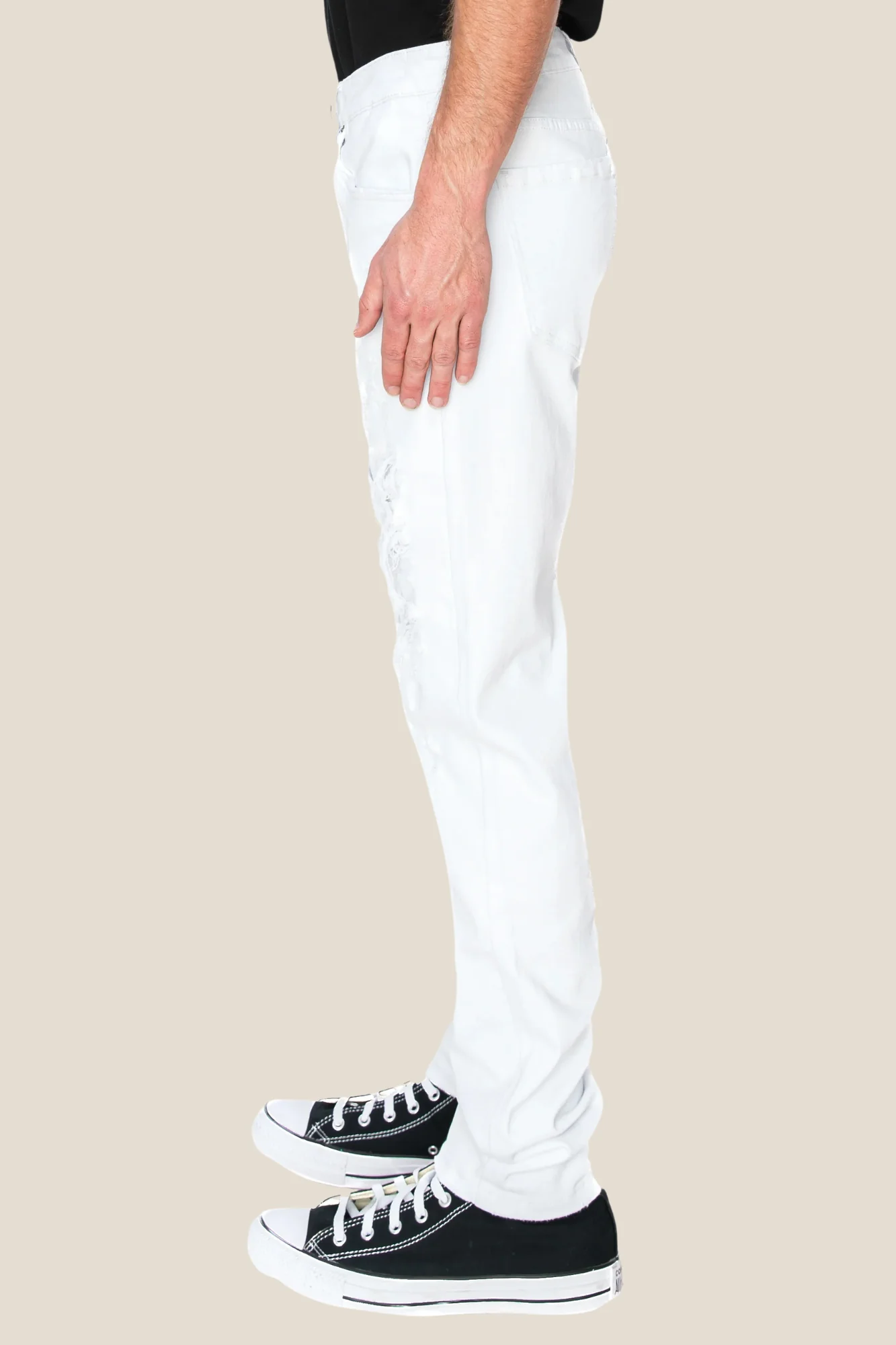 Faded Ripped Repair Denim Jeans - Image 36