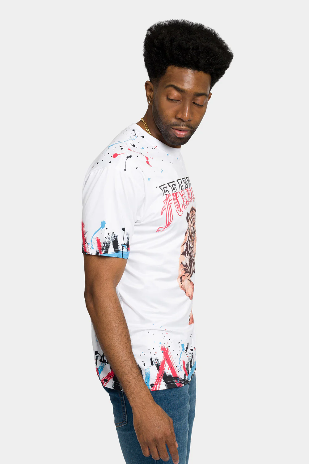 Fearless Tiger Graffiti T-Shirt - Image 10
