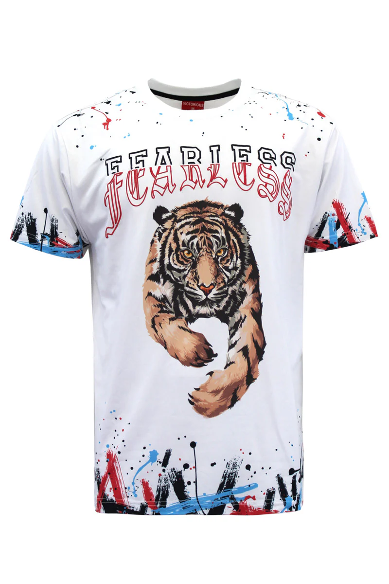 Fearless Tiger Graffiti T-Shirt - Image 19