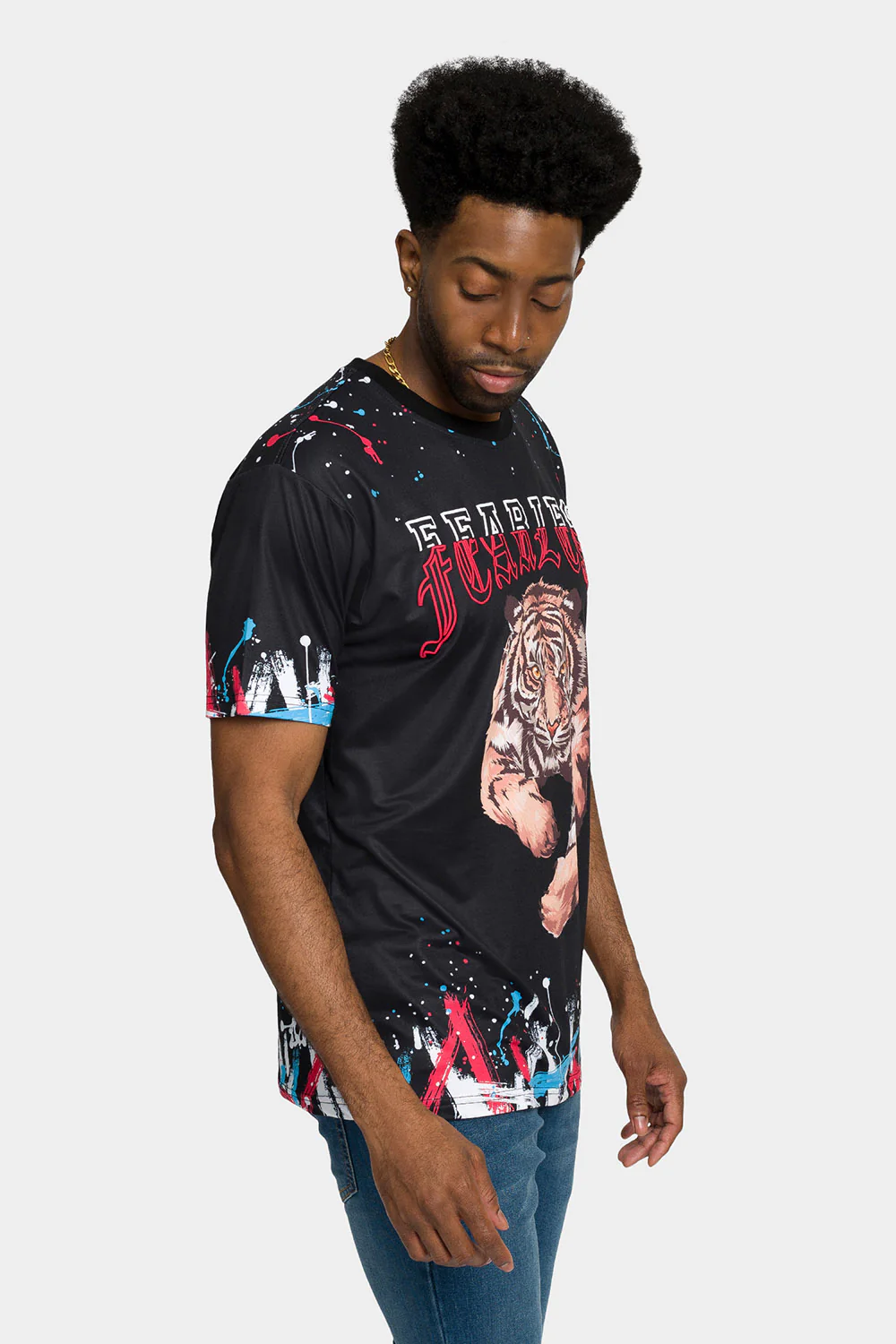 Fearless Tiger Graffiti T-Shirt - Image 4