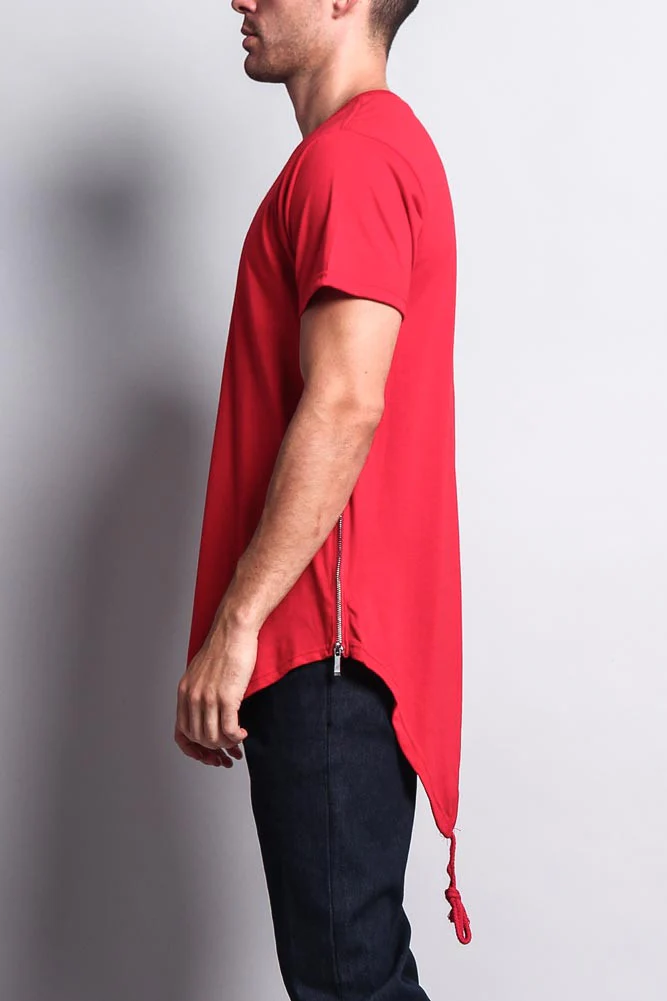 Fishtail Long Length Curved Hem T-Shirt - Image 13