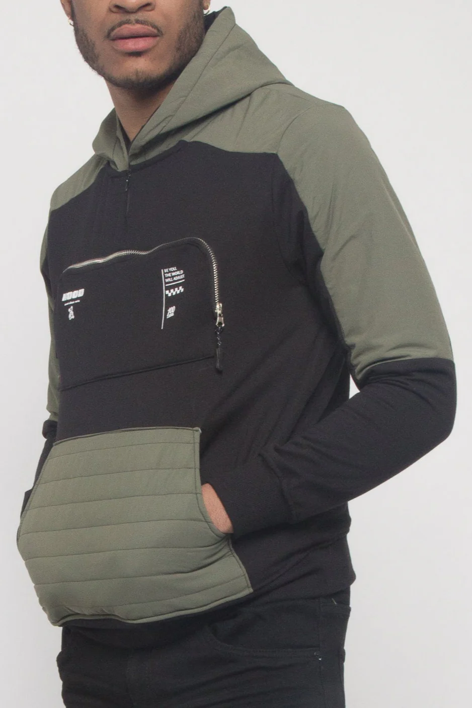 Fleece Kangaroo Pocket Hoodie - Image 3