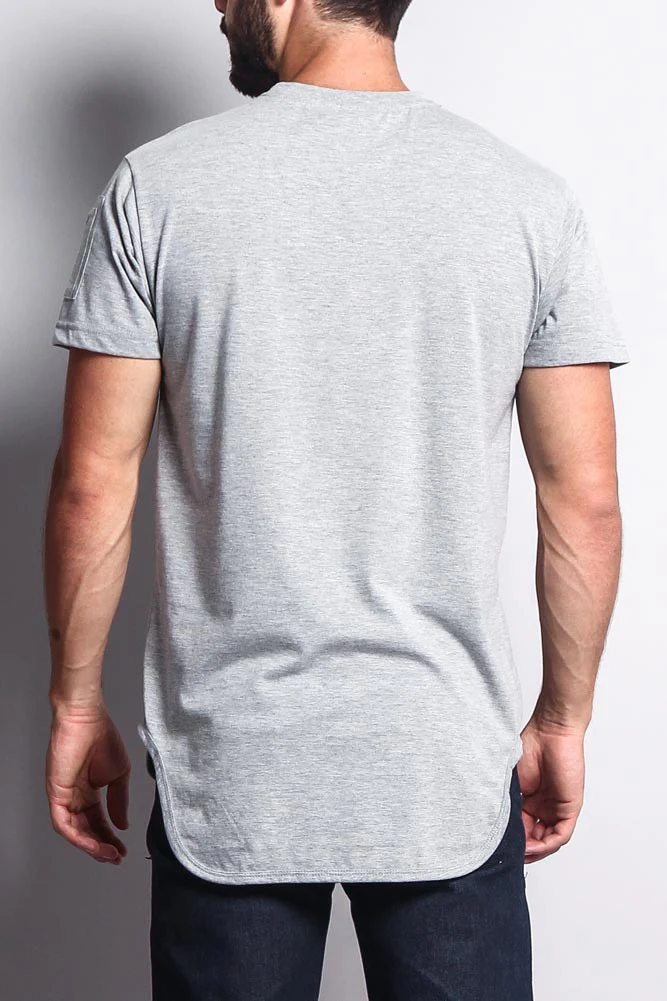 Flight MA-1 Long Length Curved Hem T-Shirt - Image 19