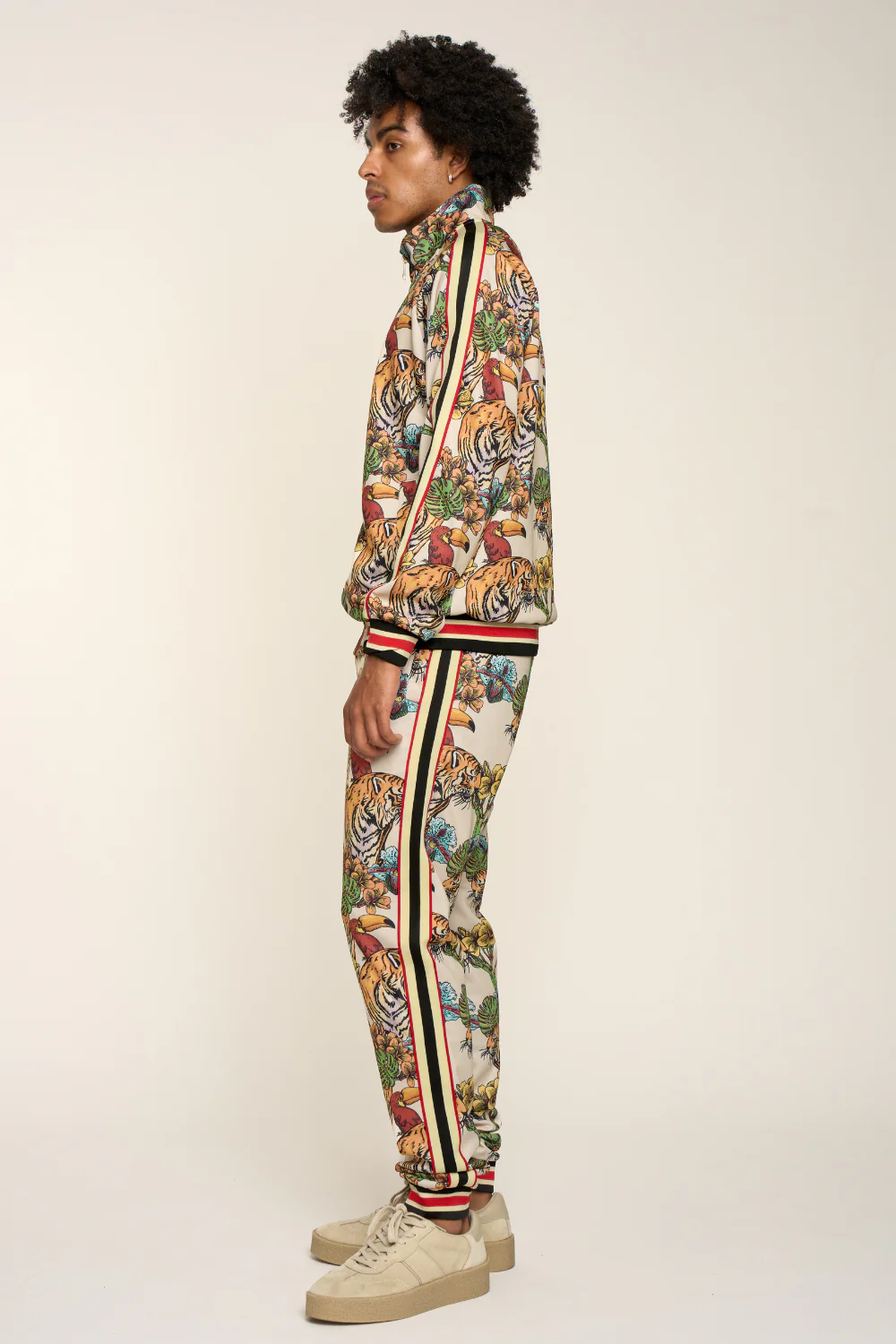 G Striped Floral Tiger Track Suit Set - Image 10