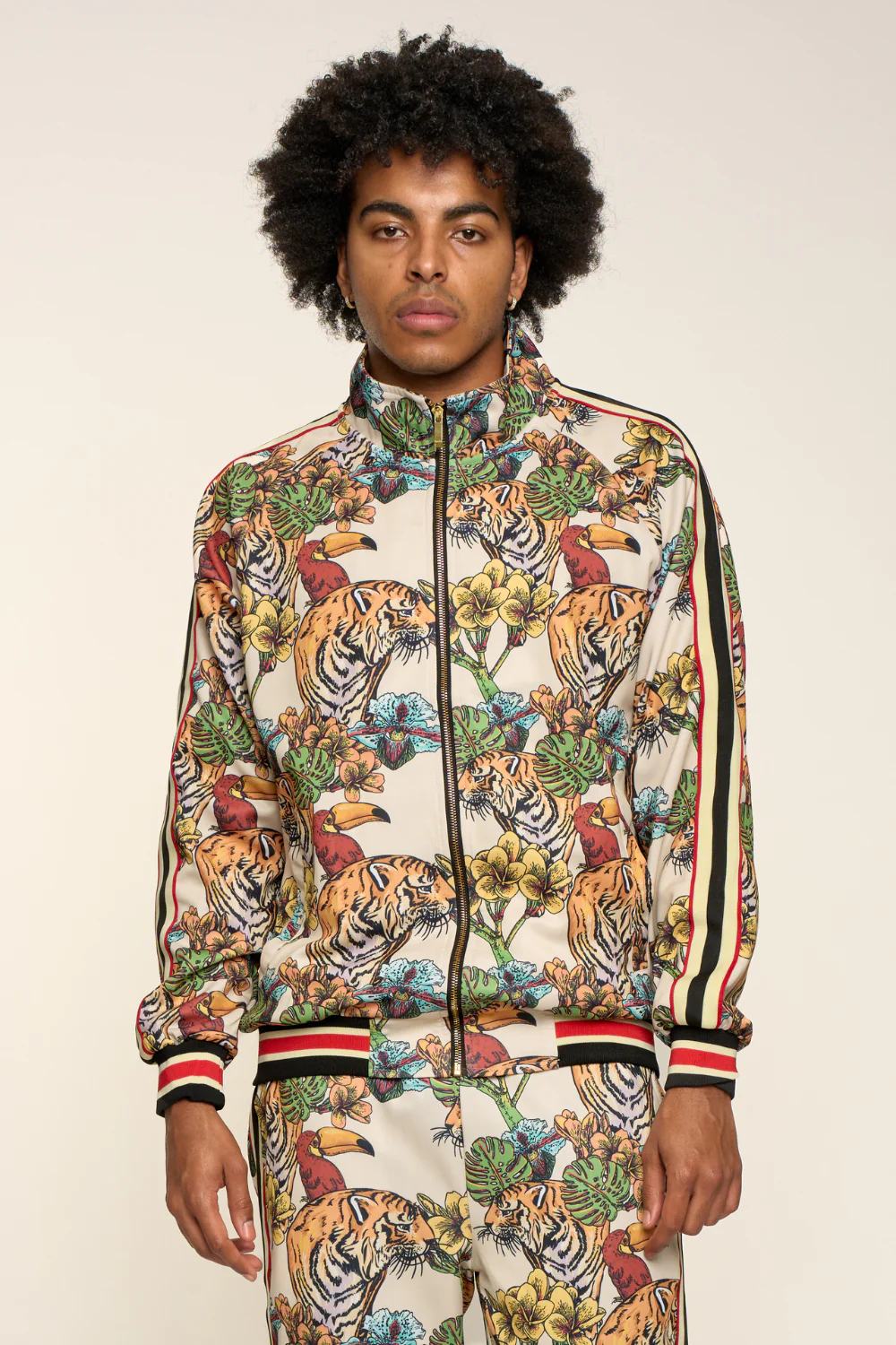 G Striped Floral Tiger Track Suit Set - Image 12