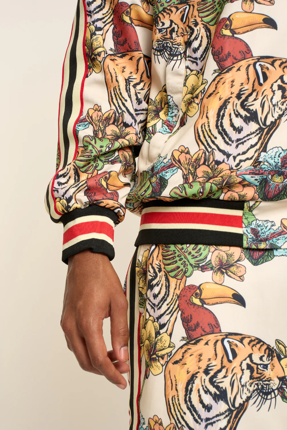G Striped Floral Tiger Track Suit Set - Image 13