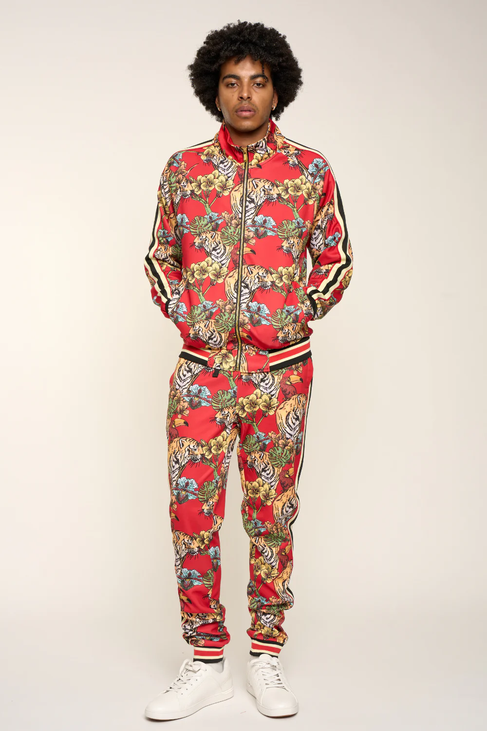 G Striped Floral Tiger Track Suit Set - Image 22