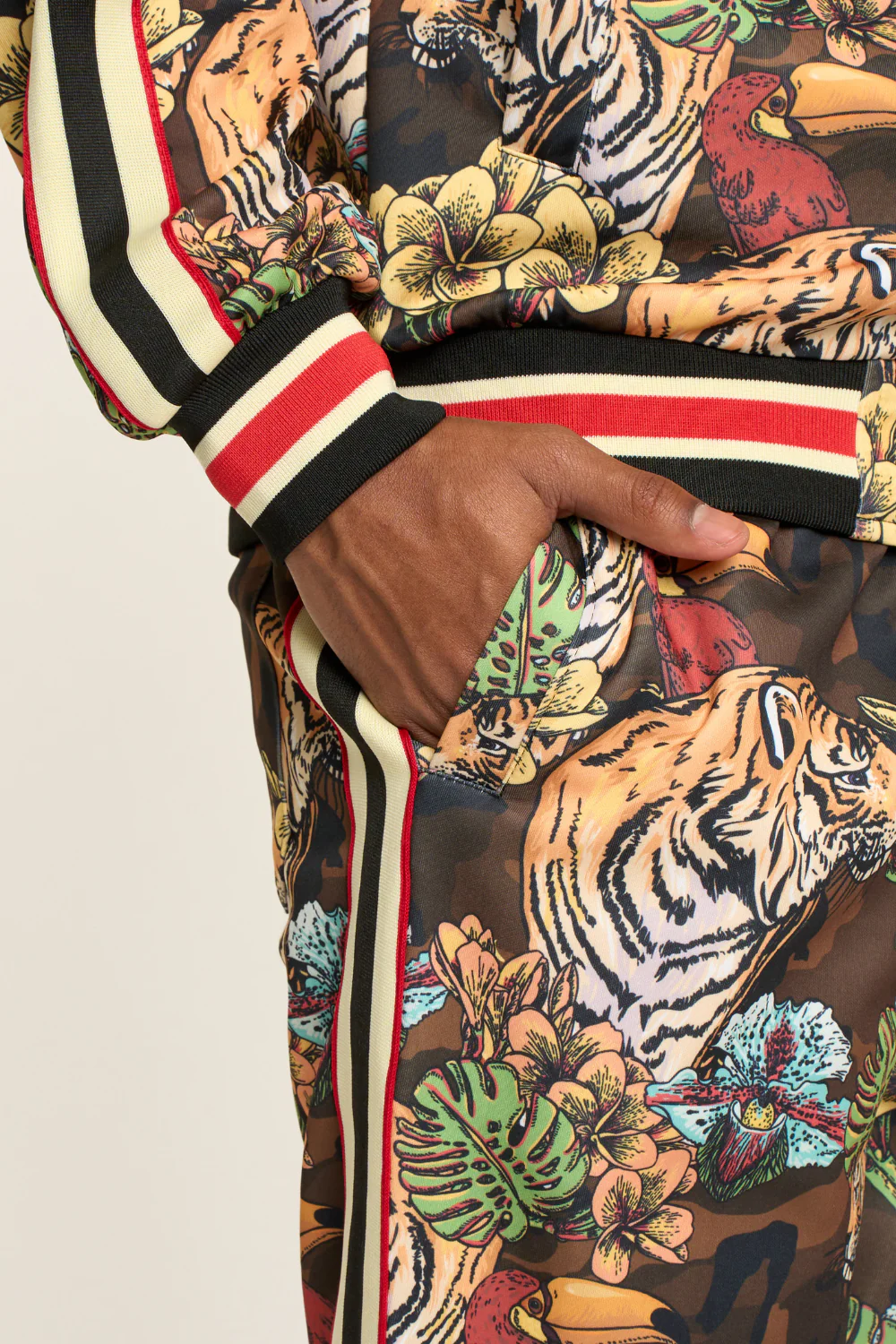 G Striped Floral Tiger Track Suit Set - Image 27
