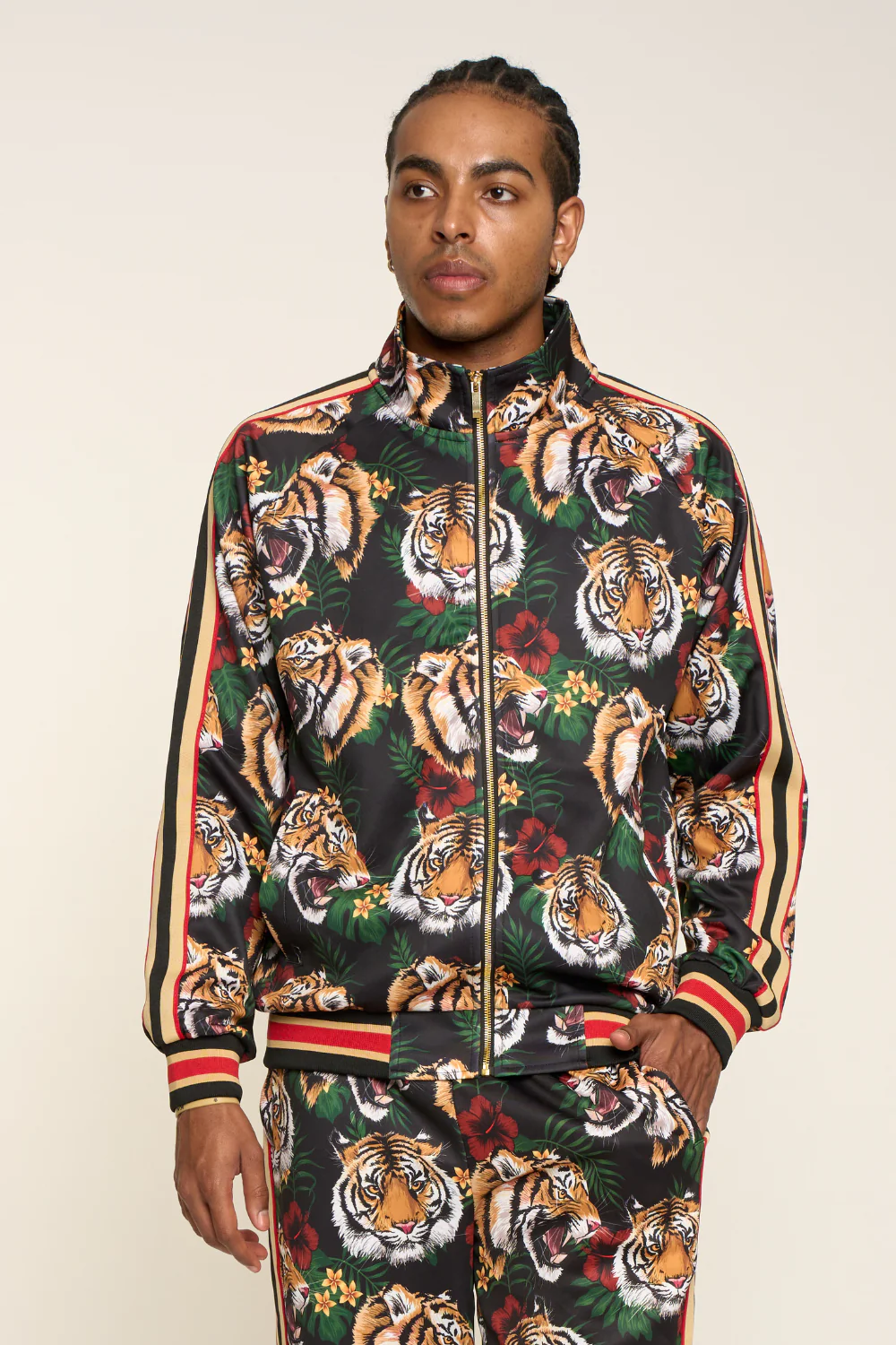 G Striped Tiger Track Suit Set - Image 4