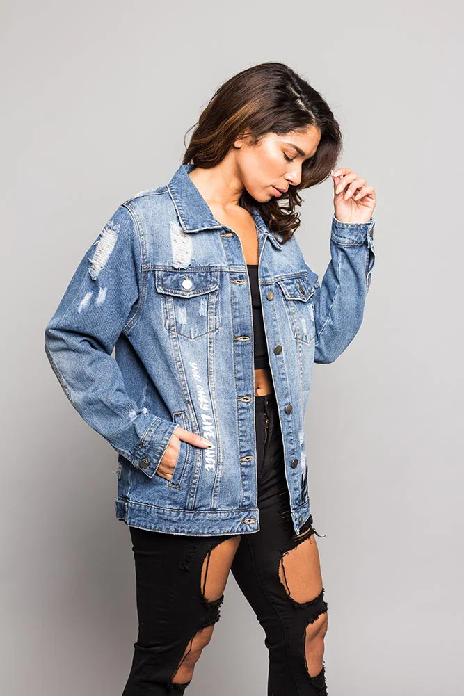 Good Times Savage Tiger Denim Jean Jacket - Image 10