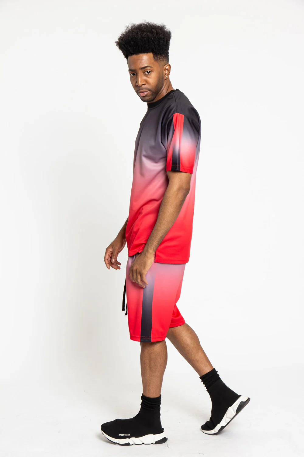 Gradient Ombre T-Shirt and Shorts Set - Image 12