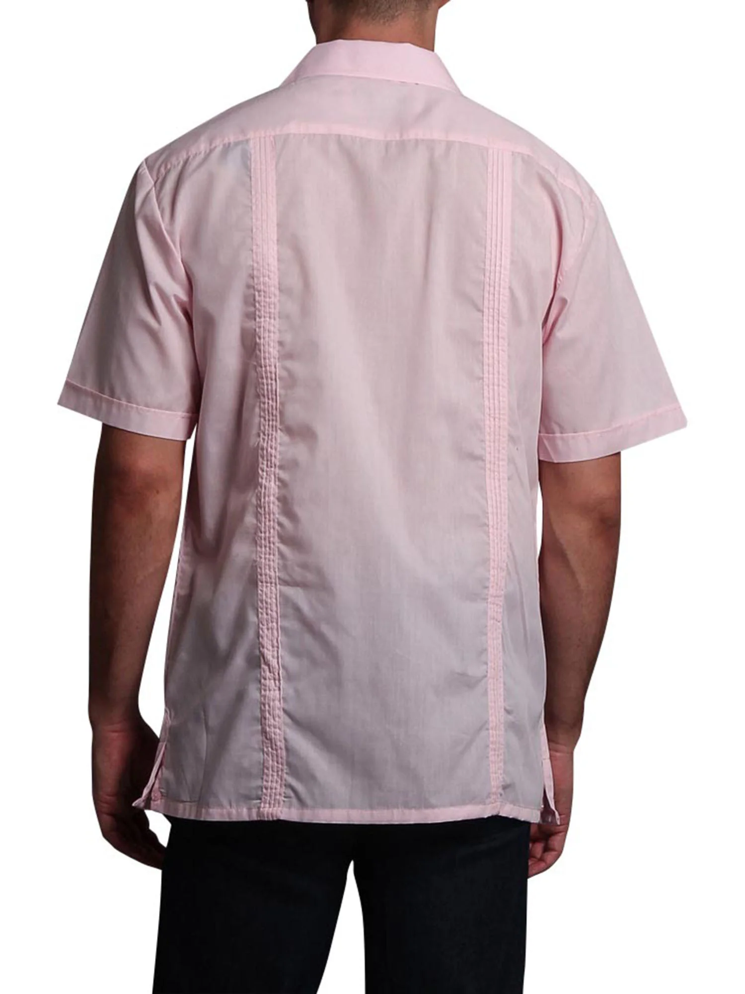 Guayabera Embroidered Pleated Cuban Shirt - Image 31