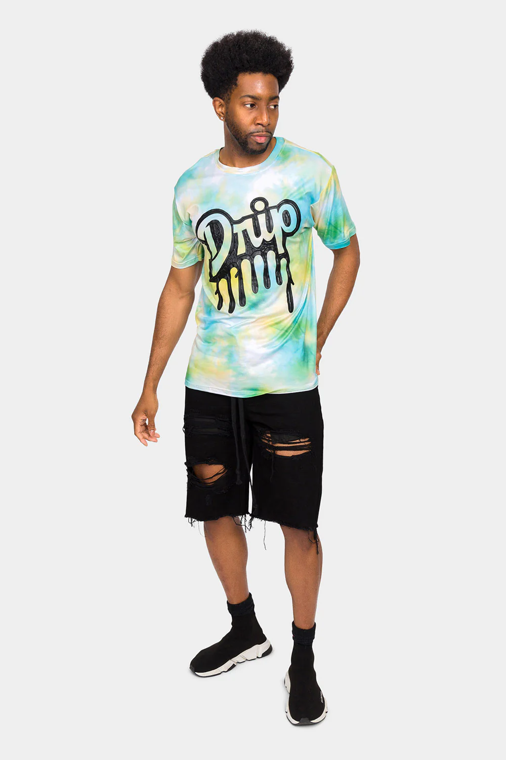 Haze Tie Dye Drip T-Shirt - Image 6