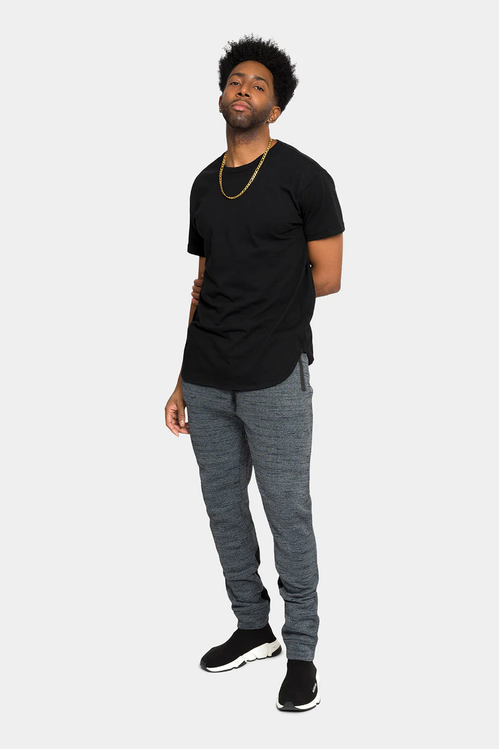 Heathered Cuffed Jogger Sweatpants - Image 6