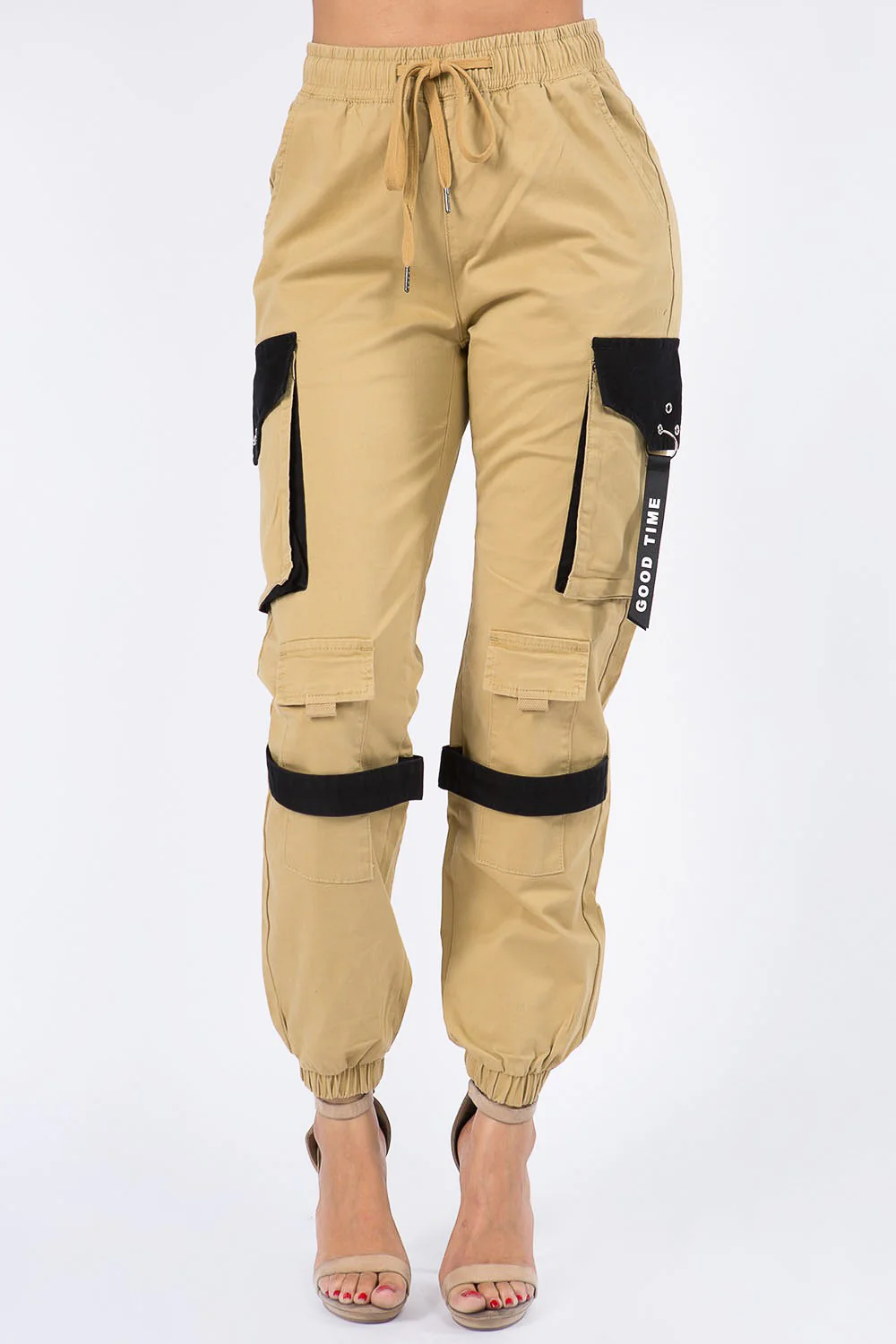 High Waist Utility Cargo Joggers - Image 11