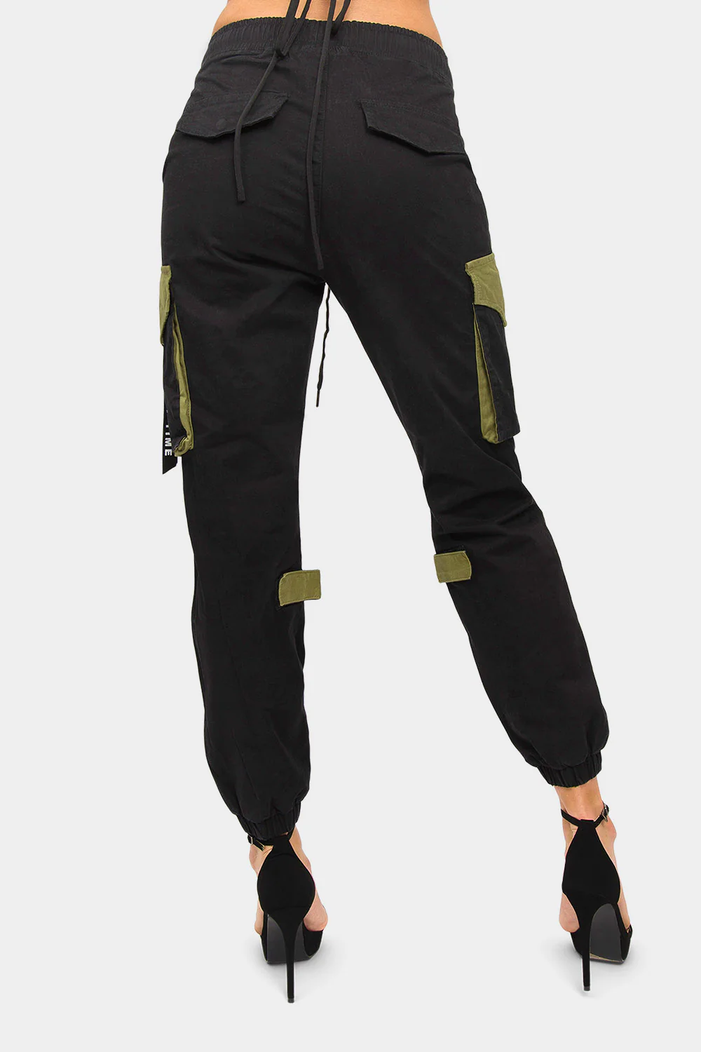 High Waist Utility Cargo Joggers - Image 3