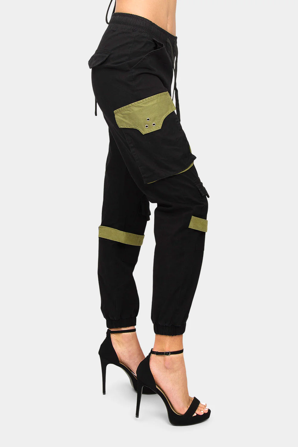 High Waist Utility Cargo Joggers - Image 4