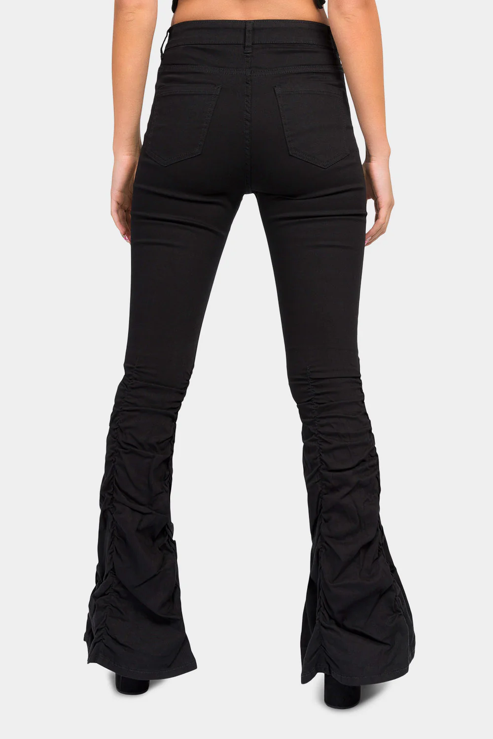 High Waisted Shirred Jeans - Image 3