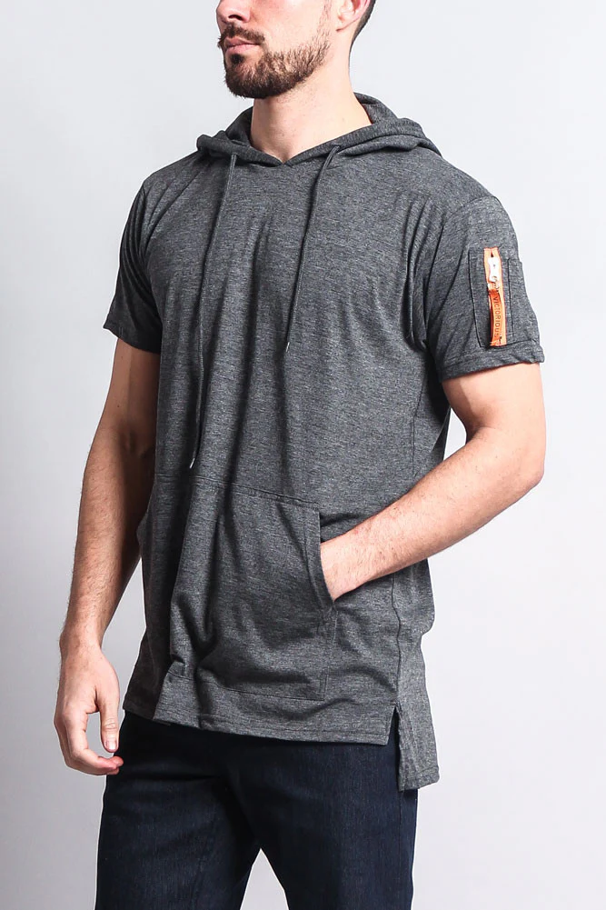 Hooded MA-1 Bomber Flight Style T-Shirt - Image 19