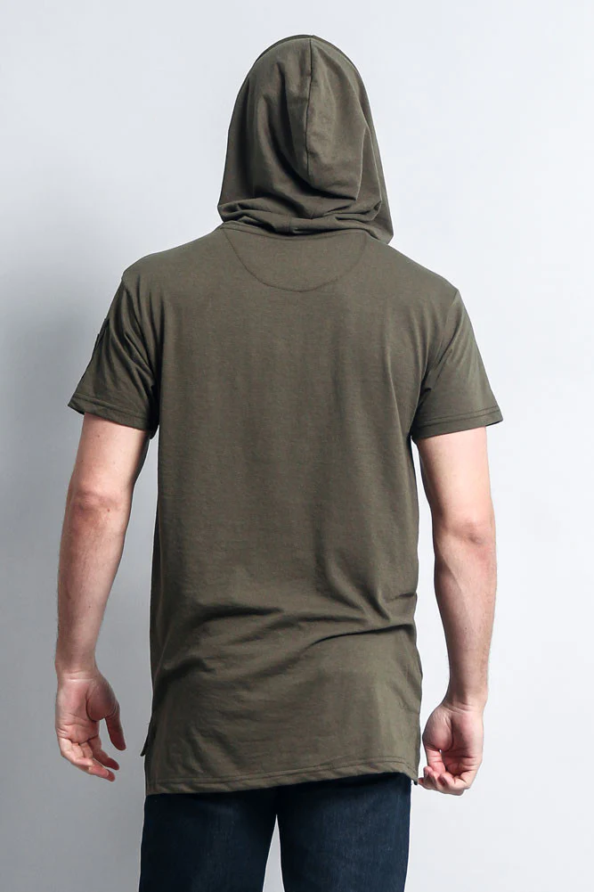 Hooded MA-1 Bomber Flight Style T-Shirt - Image 31