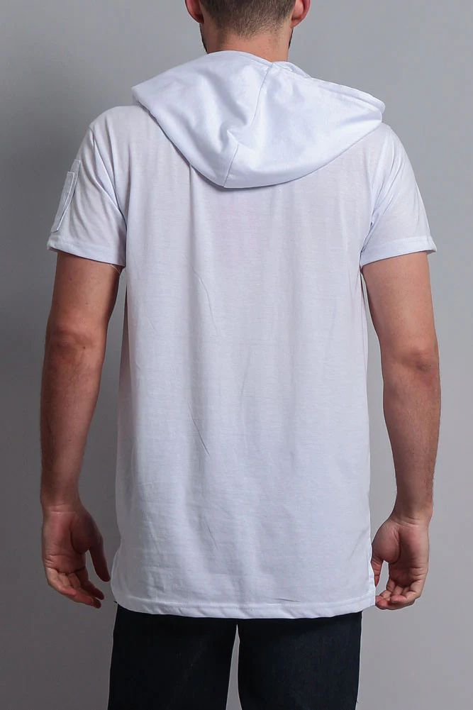 Hooded MA-1 Bomber Flight Style T-Shirt - Image 35