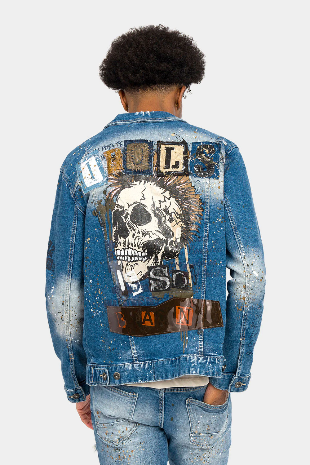 Idols Punk Denim Jacket - Image 3