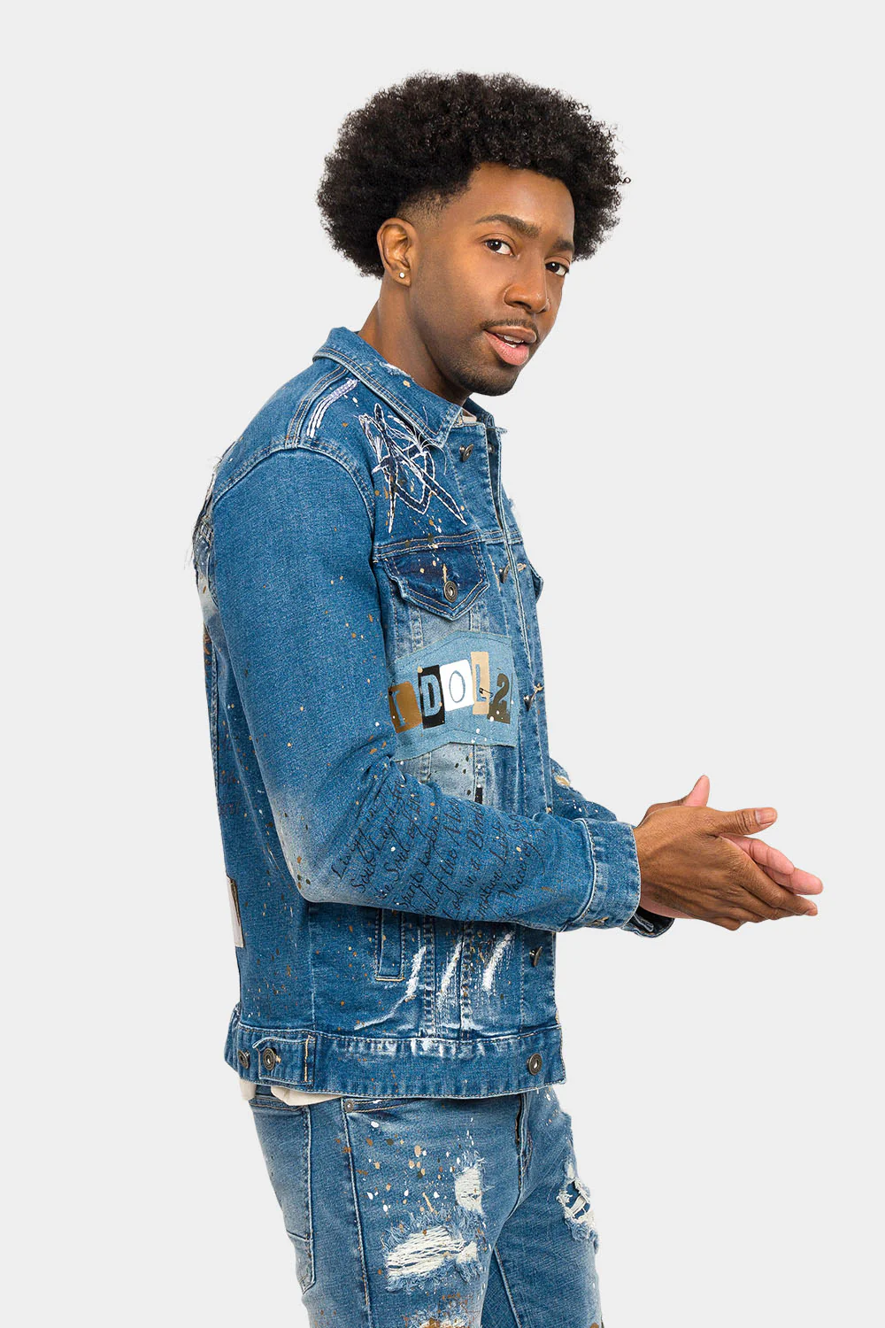 Idols Punk Denim Jacket - Image 4