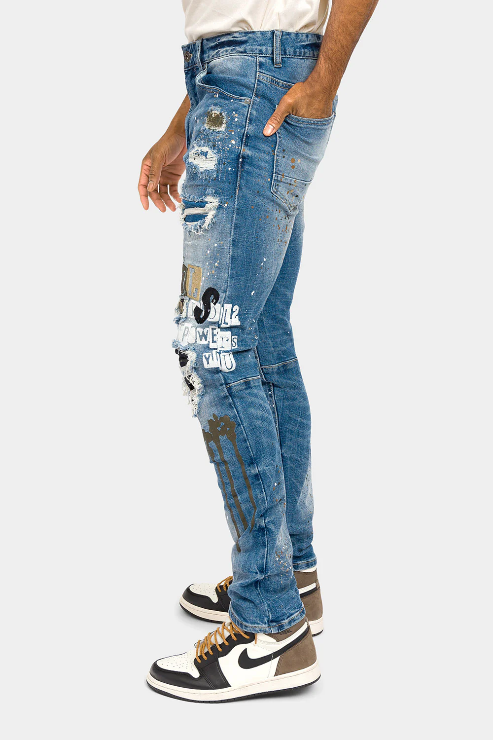 Idols Punk Denim Jeans - Image 2