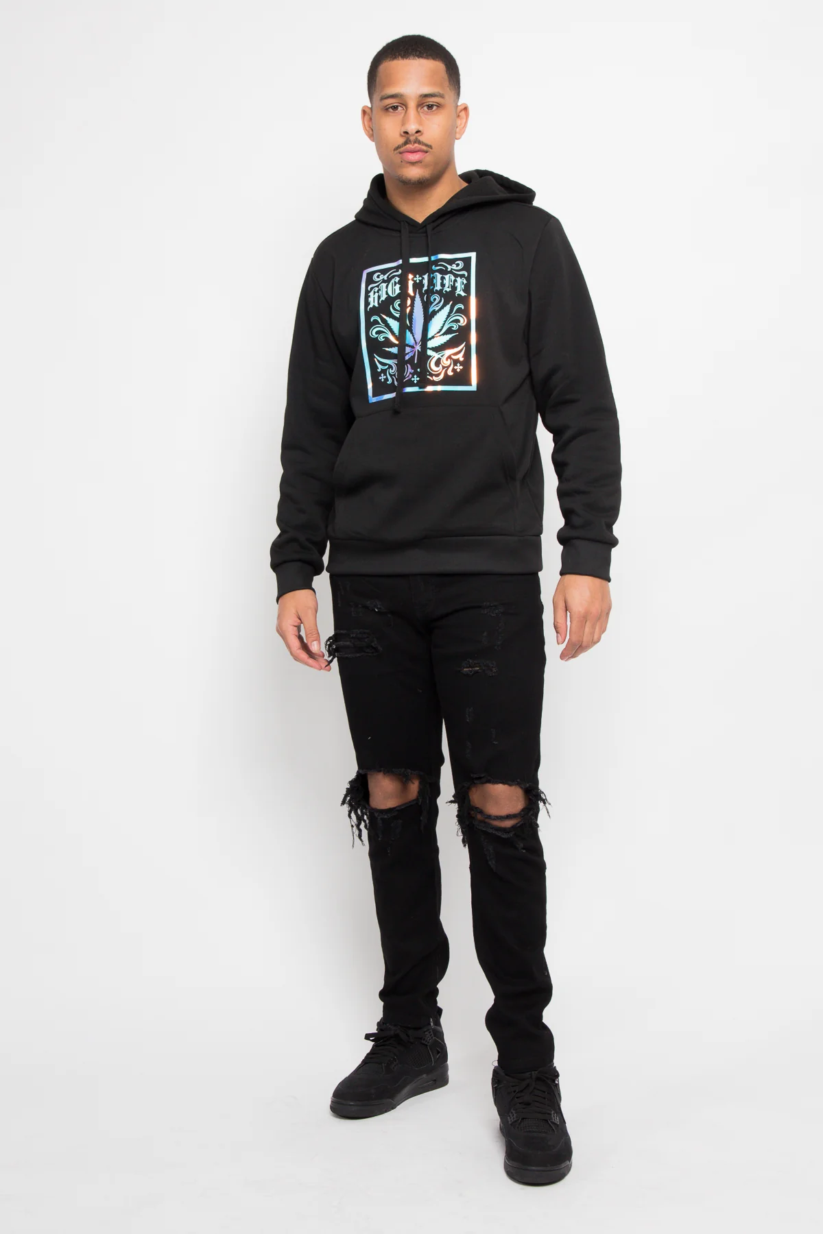 Iridescent High Life Fleece Pullover Hoodie - Image 5
